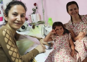 Kızı için elbise dikti, marka oldu
