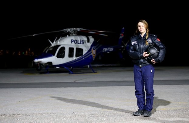Türk polis teşkilatının ilk kadın pilotu