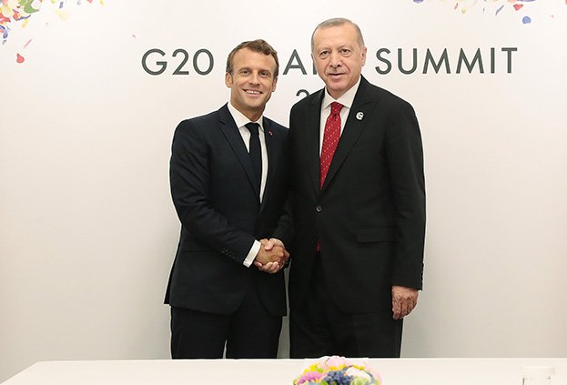 Cumhurbaşkanı Erdoğan, Fransa Cumhurbaşkanı Macron ile görüştü