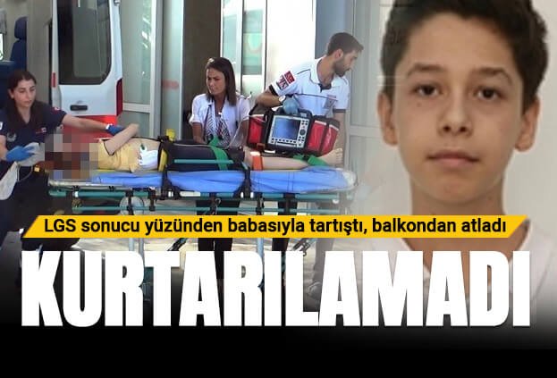 LGS yüzünden babasıyla tartışan genç balkondan atladı