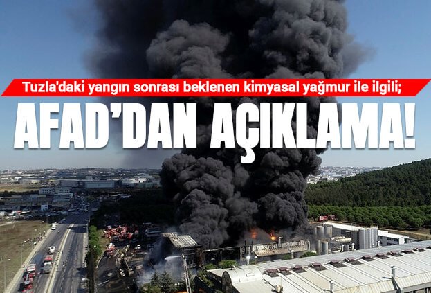 Kimyasal yağmura AFAD’dan açıklama!