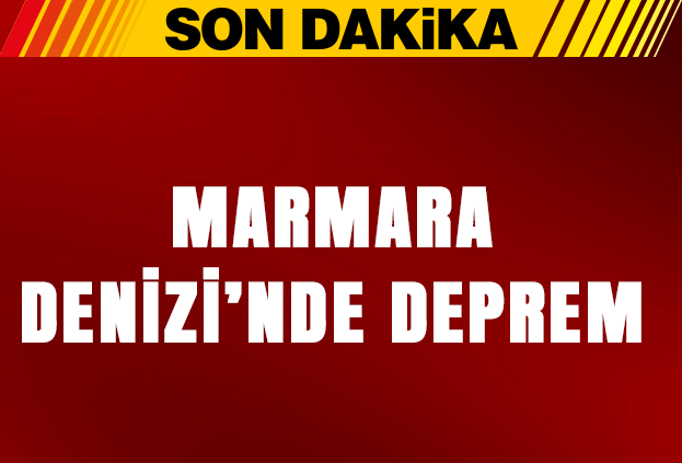 Marmara Denizi'nde deprem