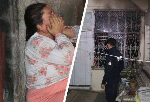 Evini yaktı, elindeki bıçakla itfaiyeye engel oldu!