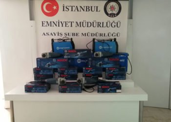 Tuzla'da kaynak ürünleri satan iş yeri soyuldu