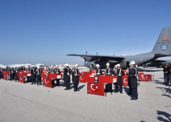 Van Bahçesaray şehitlerine son veda