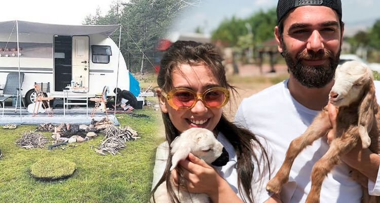 Kadir Doğulu ile Neslihan Atagül’ün kamp maceraları!