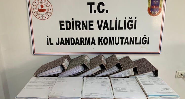 Edirne ve Tekirdağ'da sahte fatura operasyonu