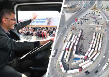 Elden Ele, Gönülden Gönülle,  Üsküdar'dan İdlib'e yardım malzemeleri yola çıktı