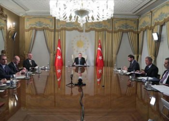 Erdoğan, Merkel, Macron ve Johnson 4'lü video konferansı gerçekleştirdi