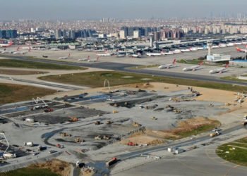 Atatürk Havalimanı’ndaki hastanenin zemin betonu dökülmeye başlandı