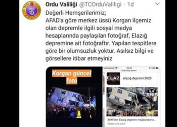 Ordu'daki deprem sonrası sosyal medyada provokasyon