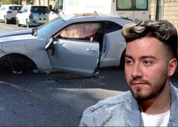 Enes Batur Etiler'de bir ağaca çarptı, otomobili kullanılamaz hale geldi!